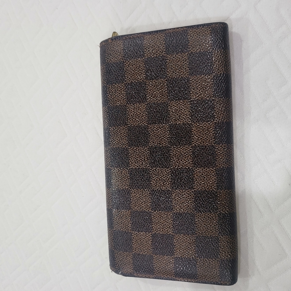 Louis Vuitton Damier Ebene Canvas Sarah Long Wallet - Picture 2 of 10